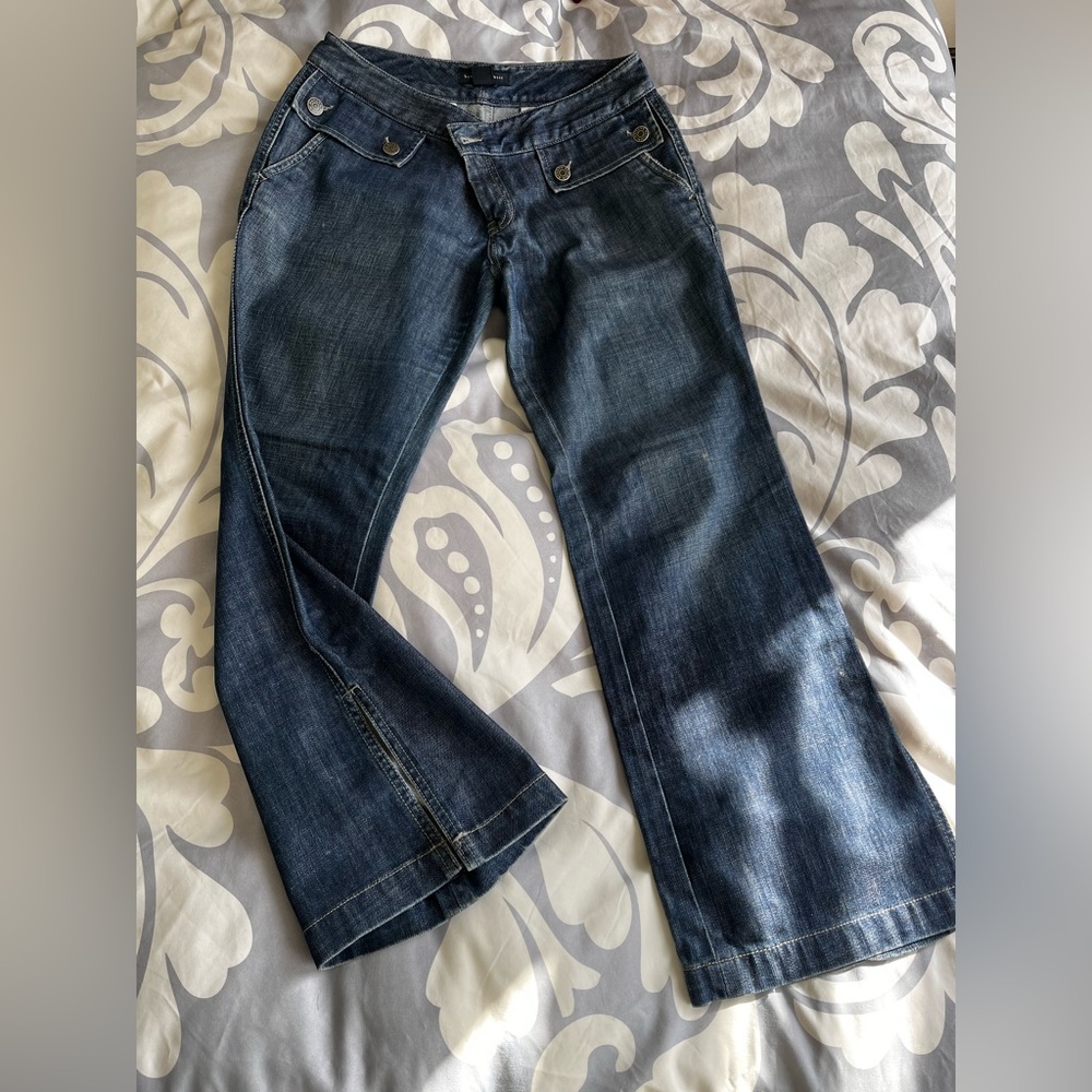 ****SOLD ***Stretch wide leg jeans by Banana Republic